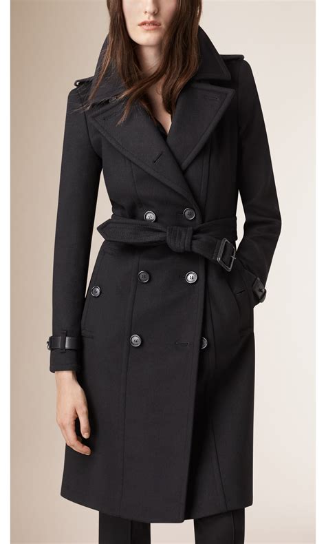 burberry wool cot|Burberry black wool coat women's.